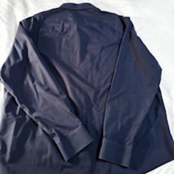 UNTUCKit Men's Navy Blue long sleeve shirt-3XL - Picture 5 of 6